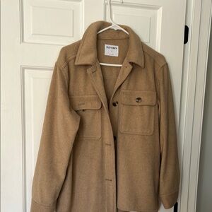 Old Navy Tan Utility Jacket with Relaxed Fit
